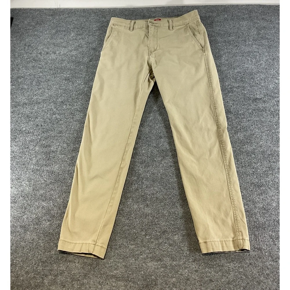 Levi's XX Chino Standard Taper 31x30 Khaki Pants Stretch Casual Flat Front Men's